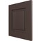Ekena Millwork 12"W x 12"H True Fit PVC Raised Panel Shutters Sample, Raisin Brown SAMPLE-TFPRPTB - alternate 5